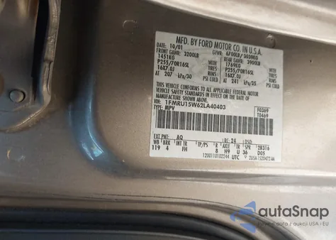 2002 Ford Expedition Xlt from USA, damaged, VIN 1FMRU15W62LA40403